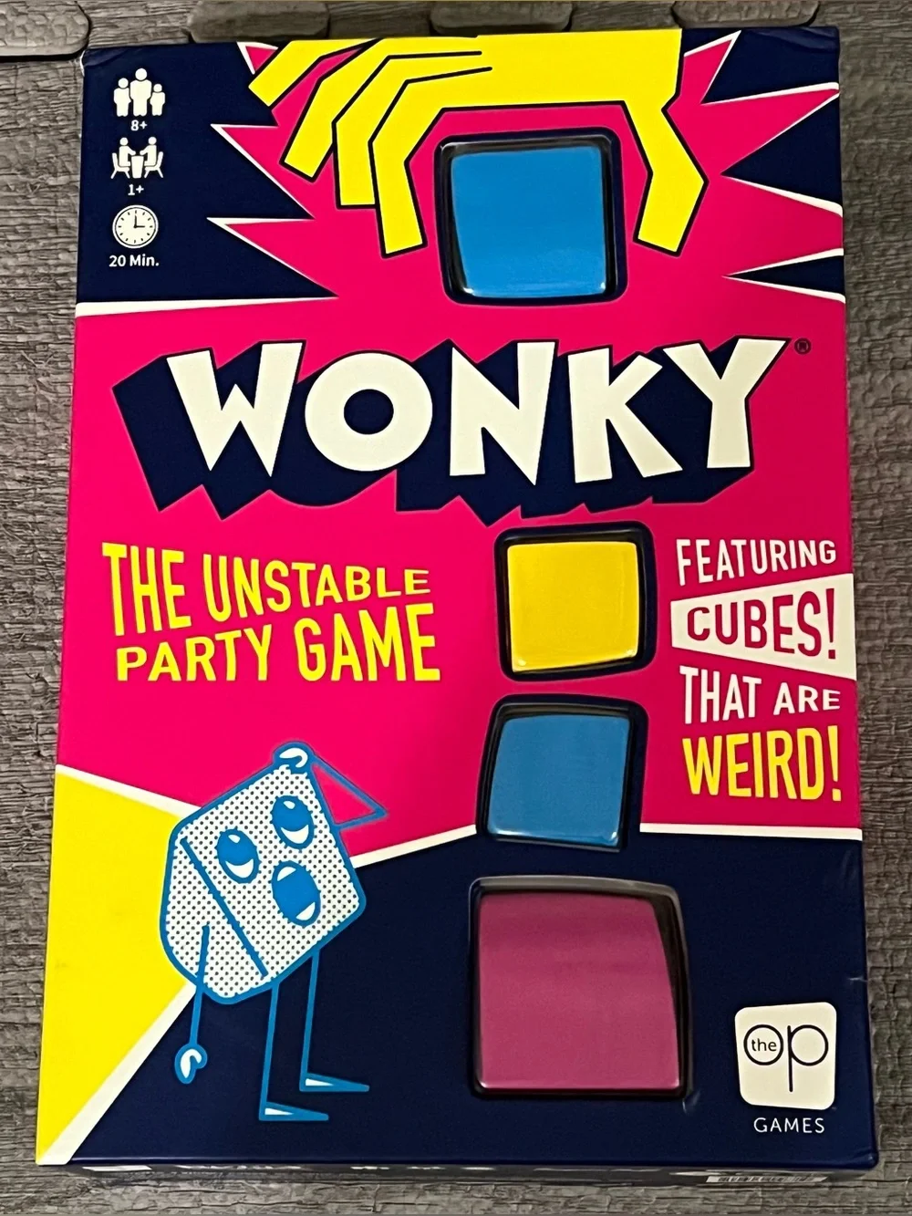 The OP Games Wonky Party Game w/ Cubes, Ages 8-11, 1+ Players,